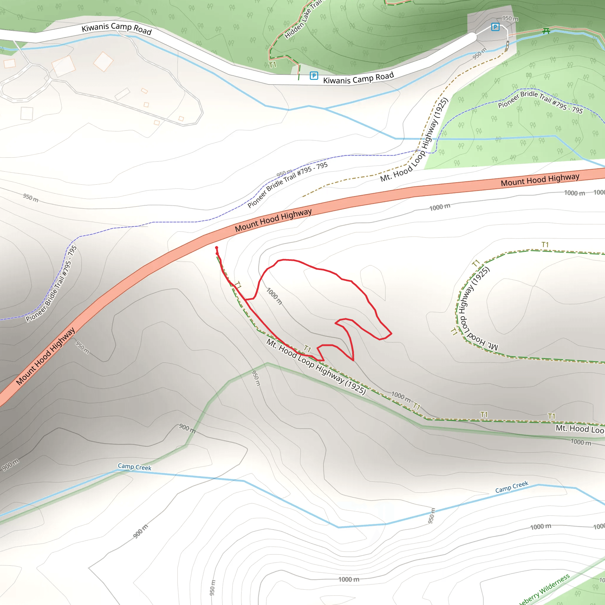 Laurel Hill Chute Trail mobile static map