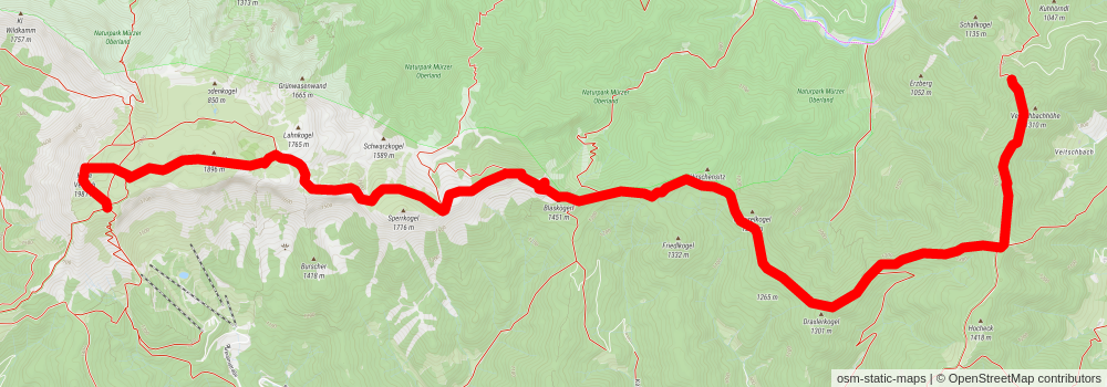 Northern Alpine Trail stage 5 Map