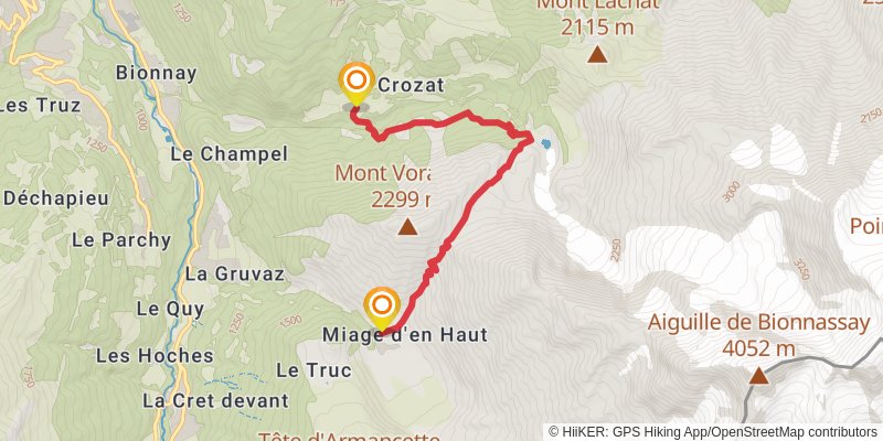 Col De Tricot stage 2 Map