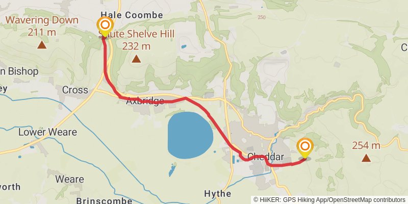 Mendip Way alt 3 Map