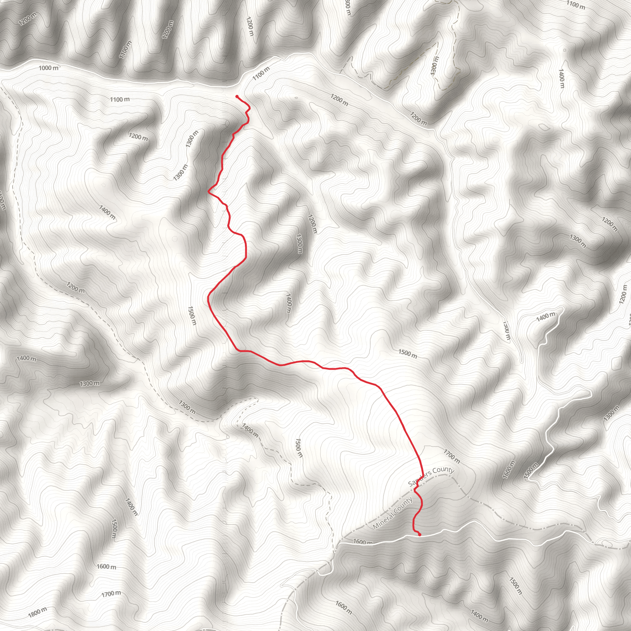 Gold Rush Creek Trail mobile static map