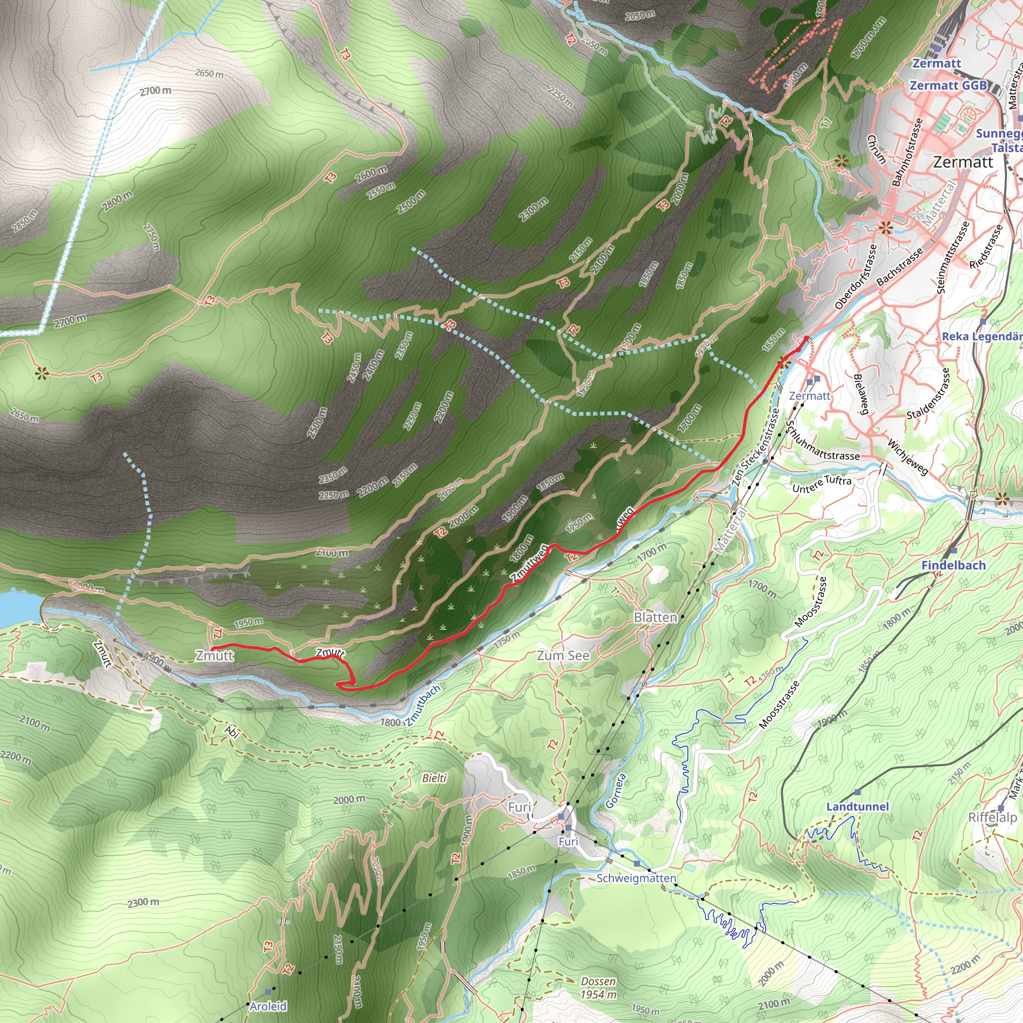 Zermatt-Zmutt - Nr 121 mobile static map