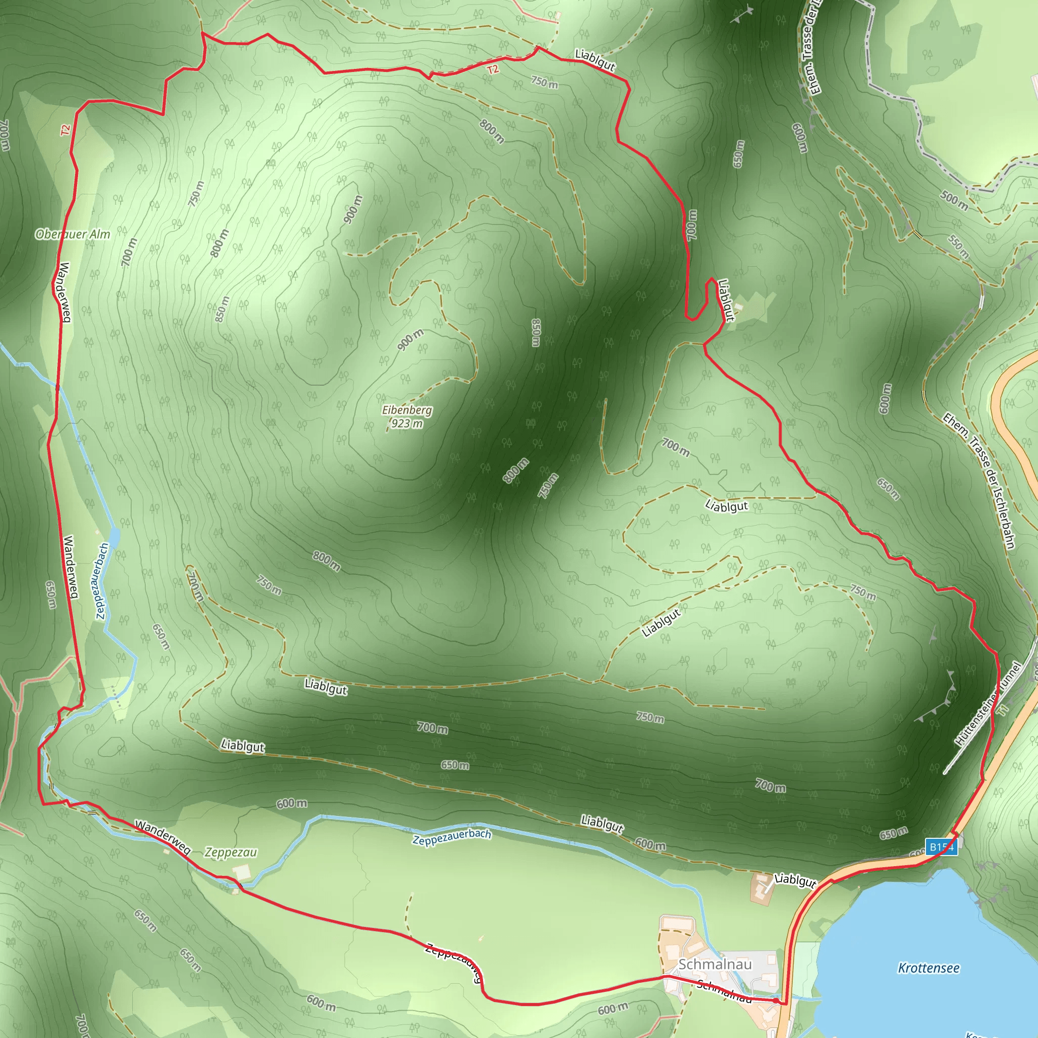 Krottensee - Zeppezau mobile static map