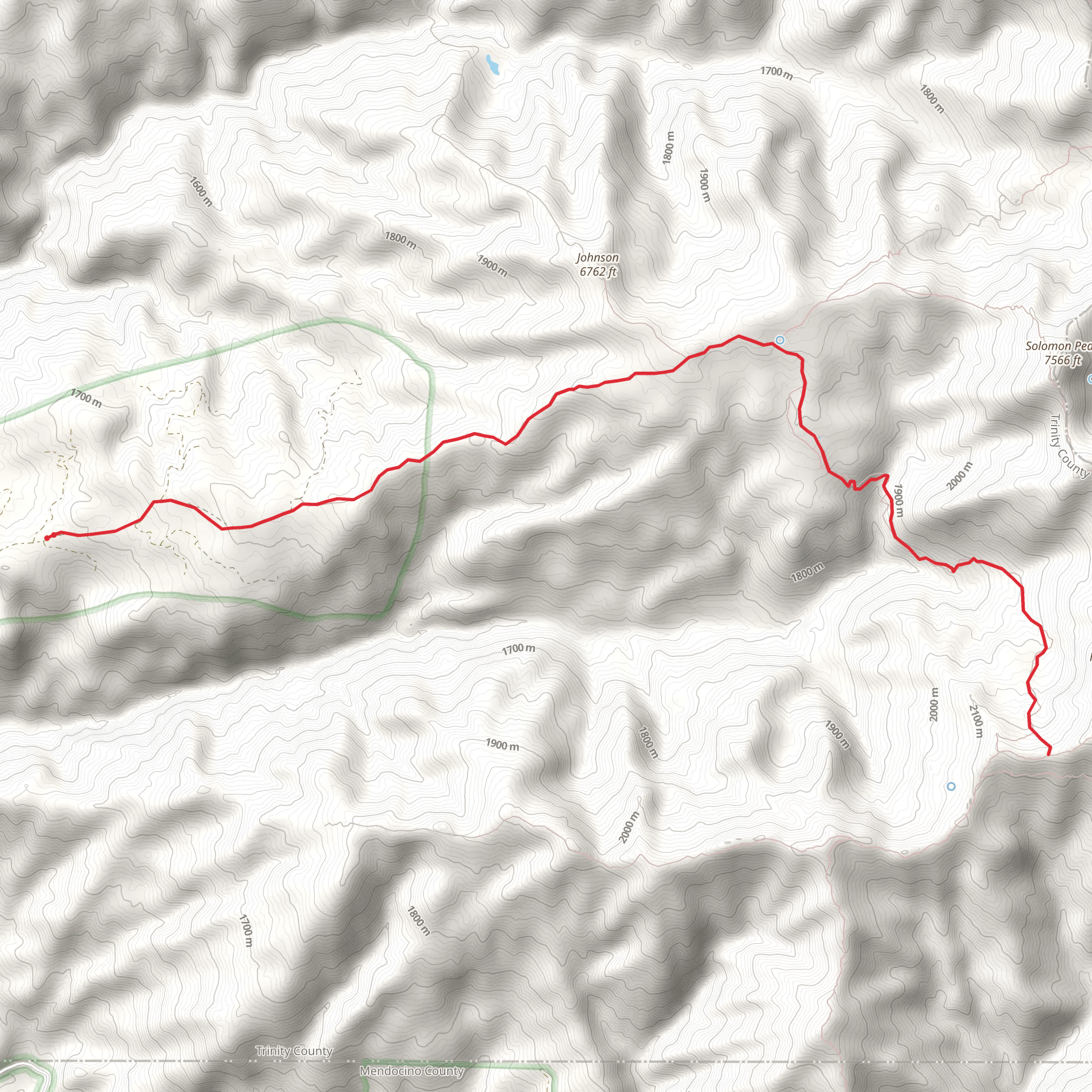 French Cove via Soldier Ridge Trail mobile static map