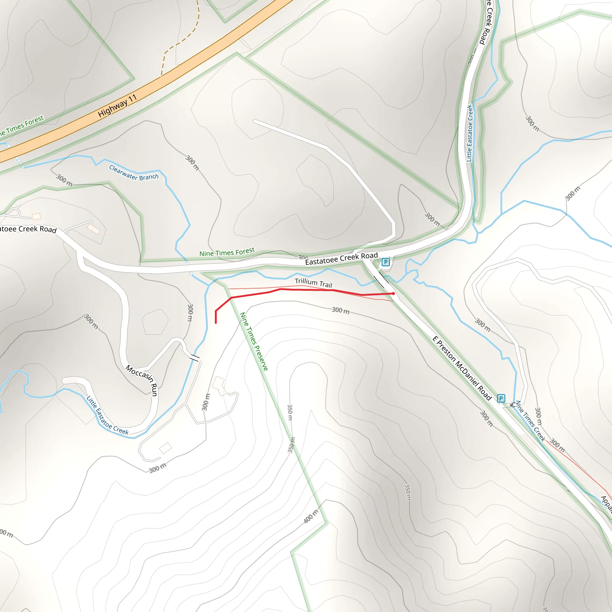 Little Eastatoe Creek mobile static map