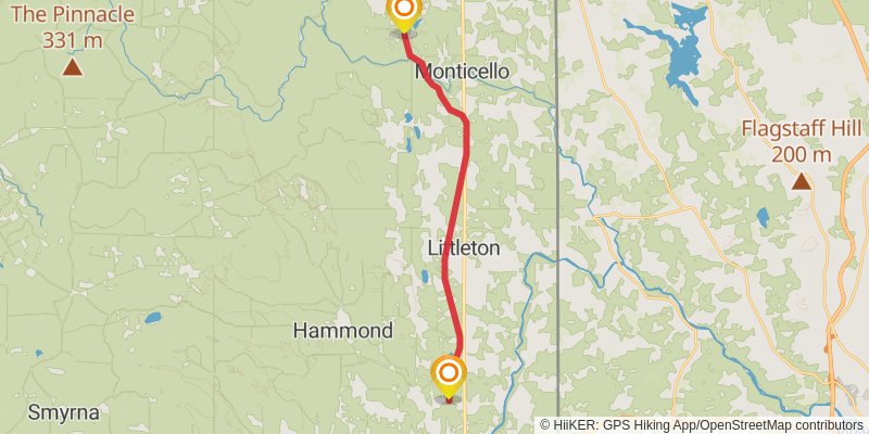 International Appalachian Trail - Maine stage 8 Map