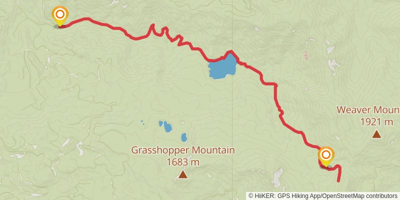 Fish Lake Trail stage 2 Map