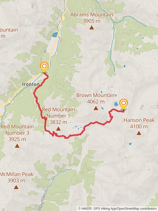 Corkscrew Pass via Corkscrew Gulch Road