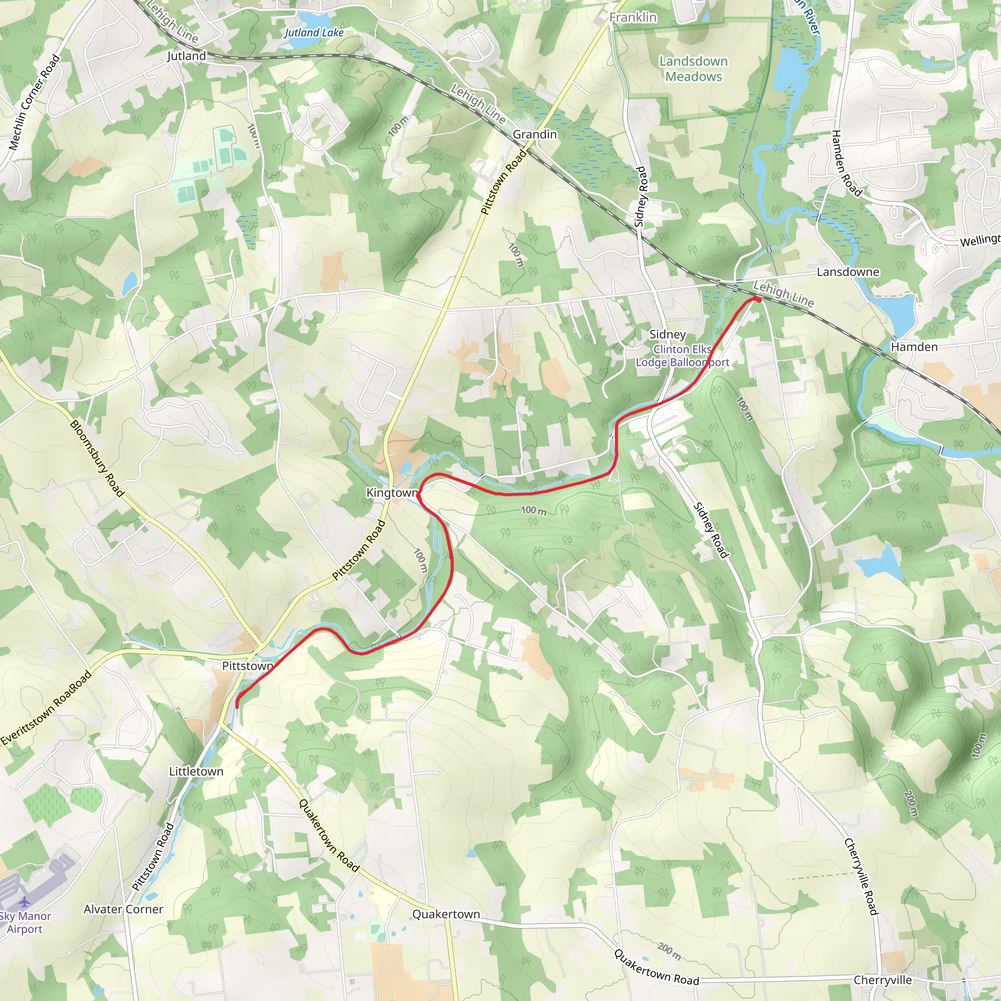 Capoolong Creek mobile static map