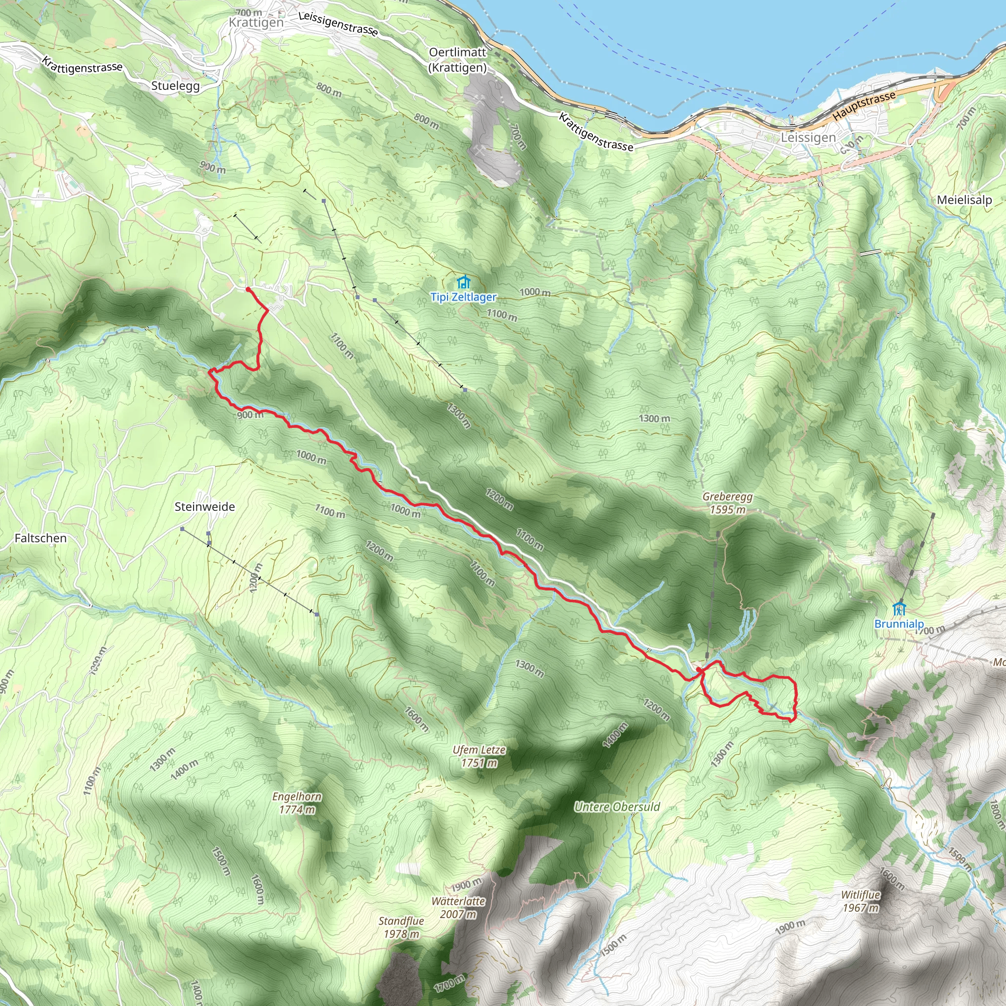 Suldtal to Aeschiried mobile static map