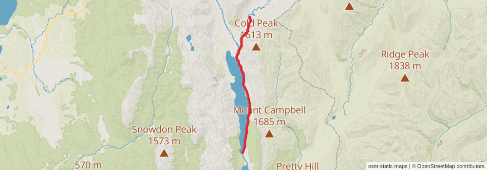 Te Araroa South Island stage 70 Map