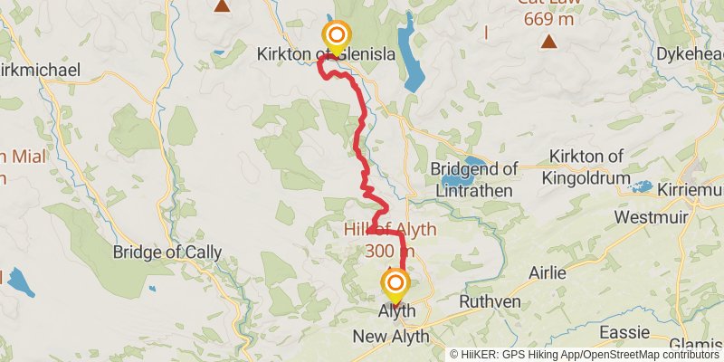Cateran Trail stage 4 Map