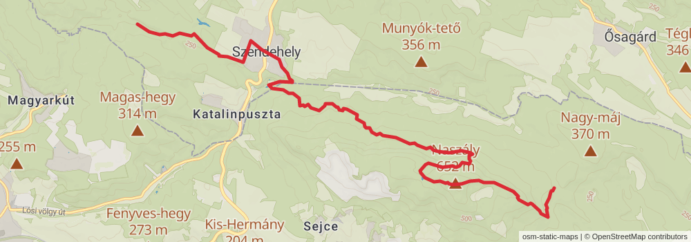 National Blue Trail - OKT stage 37 Map