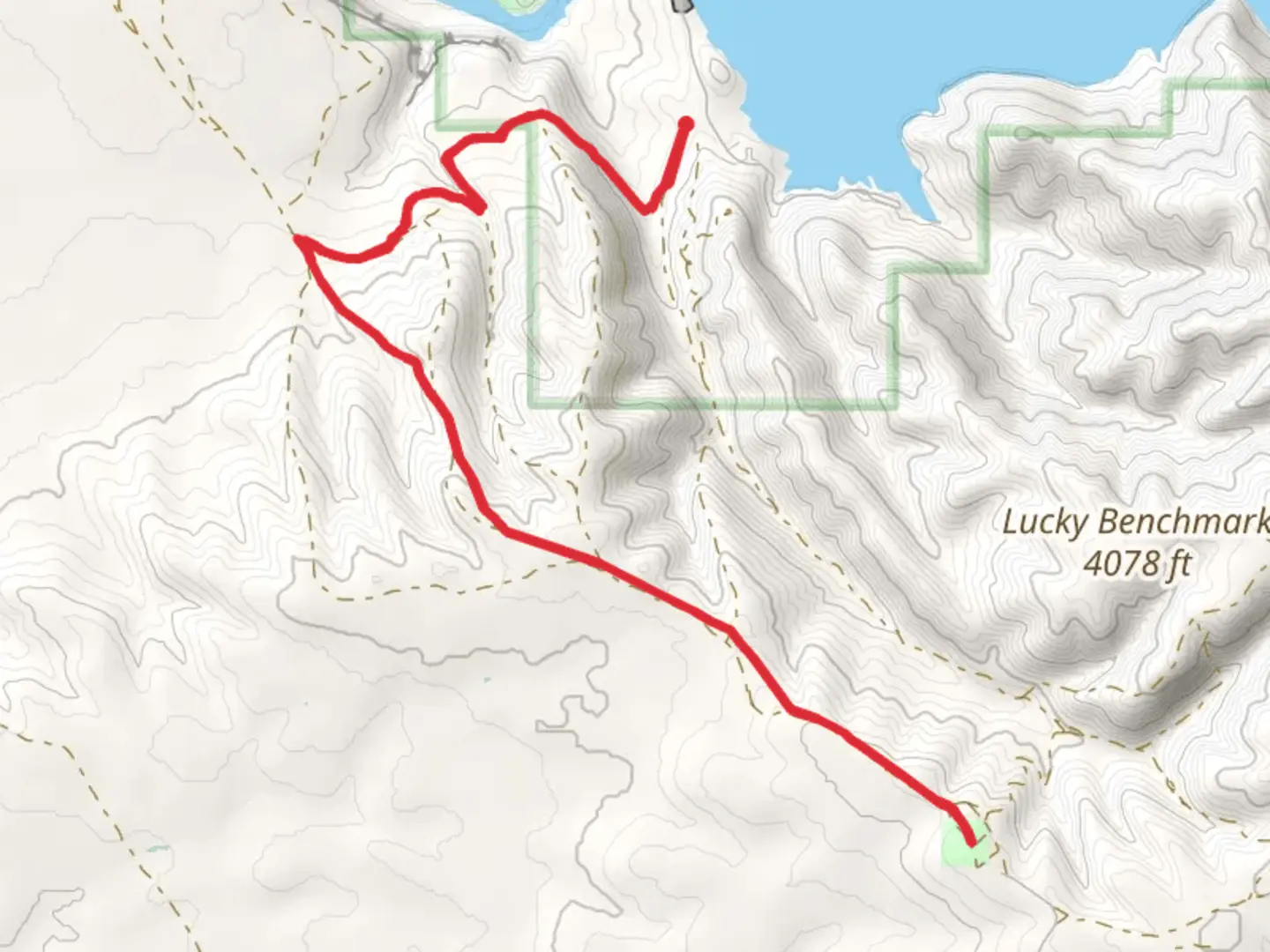 An image depicting the trail Bonneville Point and its surrounding area.