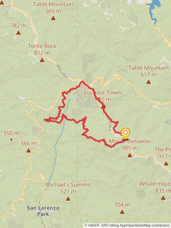 Saratoga and Summit Rock Loop Trail