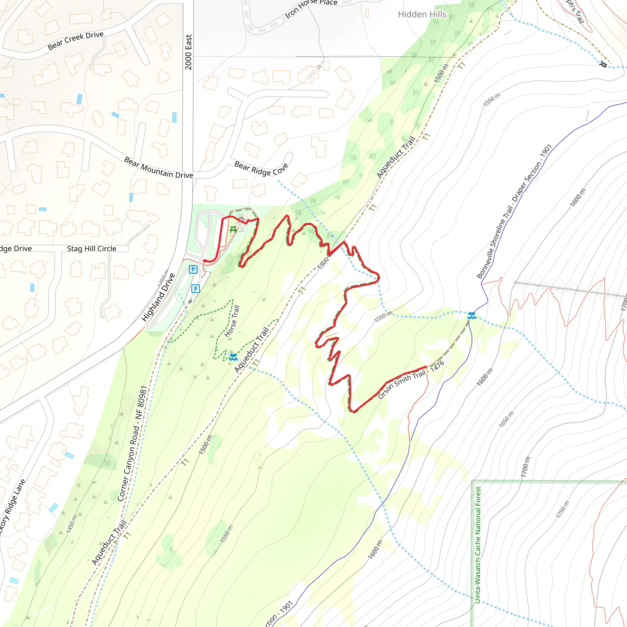 Orson Smith Trail mobile static map