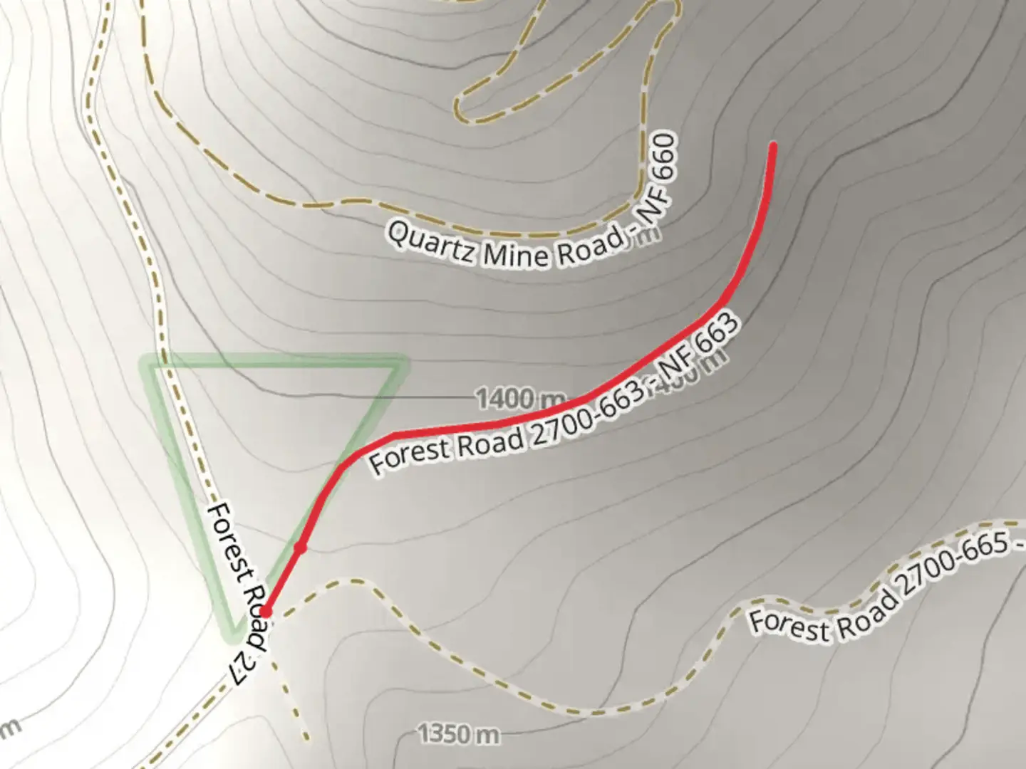 An image depicting the trail Forest Road 27 Walk and its surrounding area.