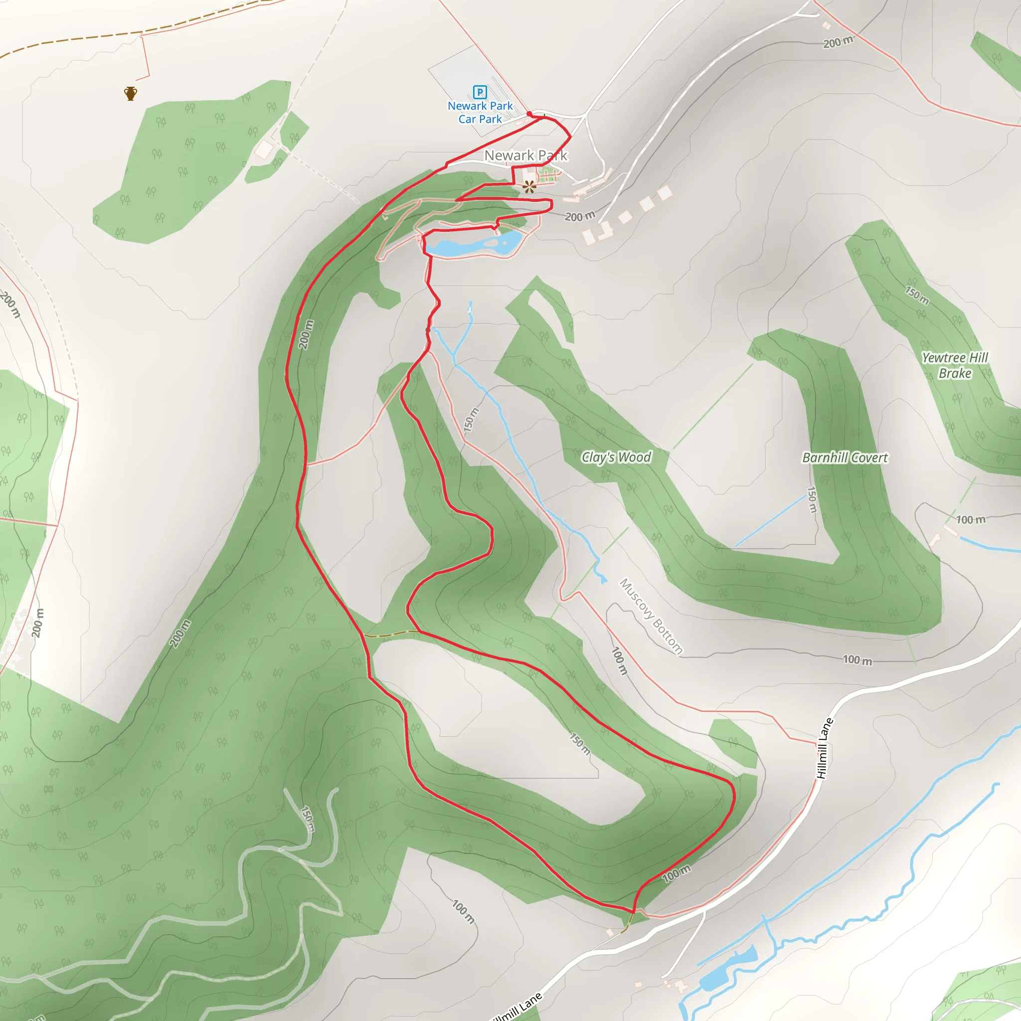 Newark Park Loop mobile static map