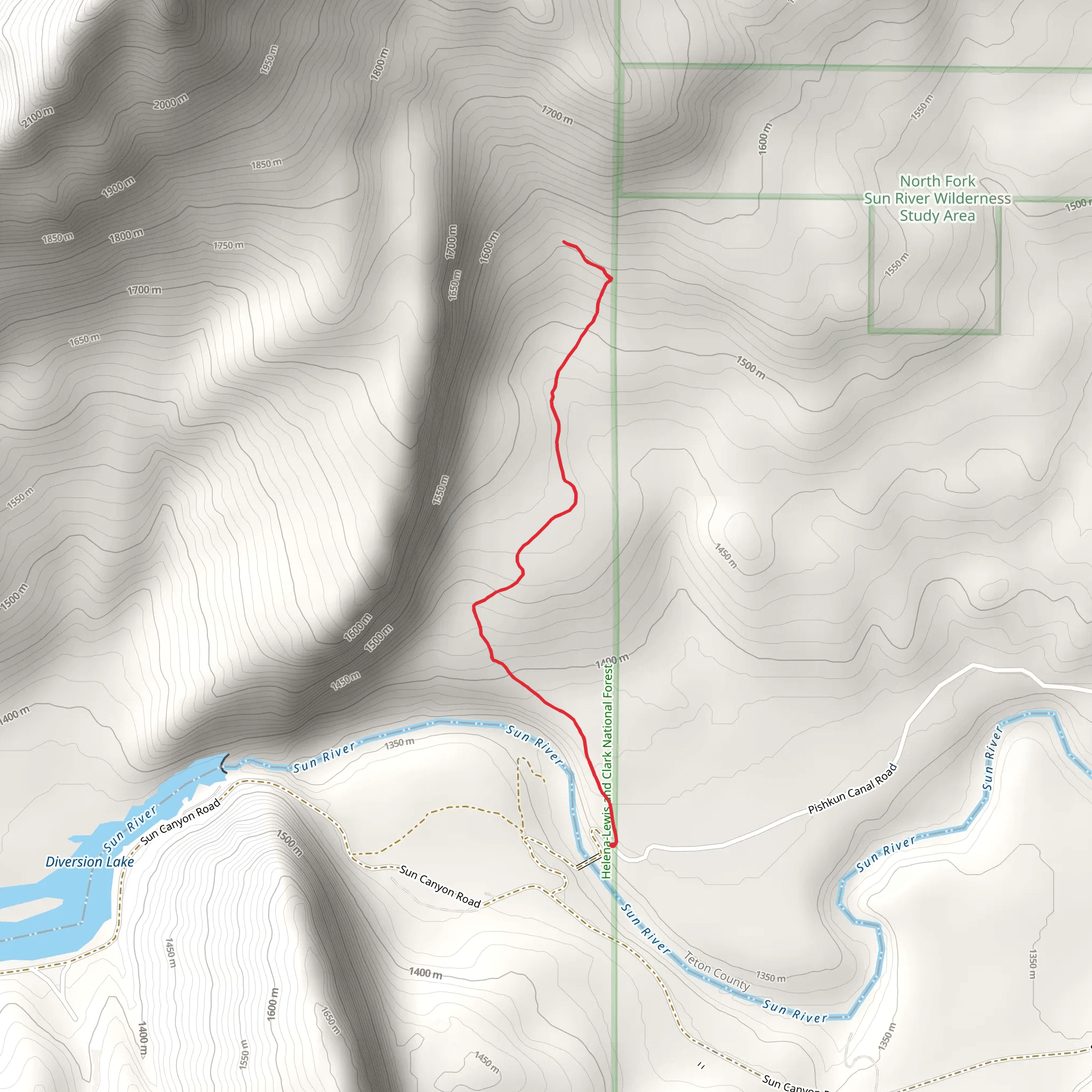 Castle Reef Trail mobile static map
