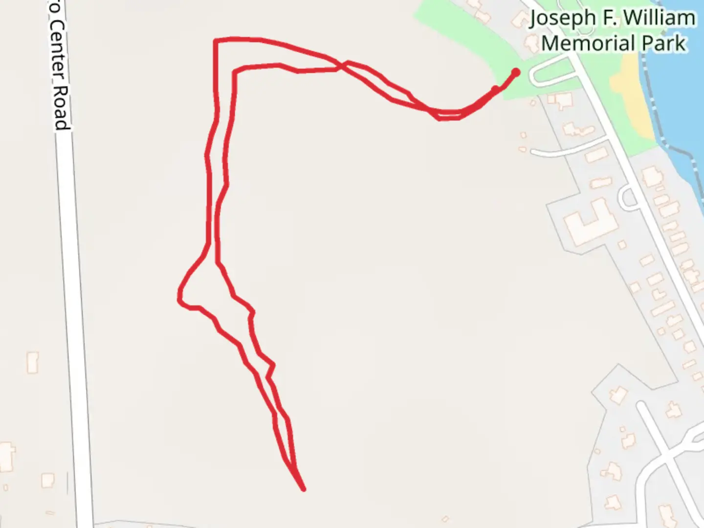 An image depicting the trail Lakeshore Road Out and Back and its surrounding area.