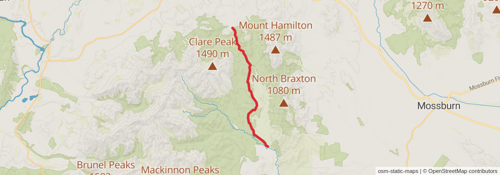 Te Araroa Trail stage 169 Map