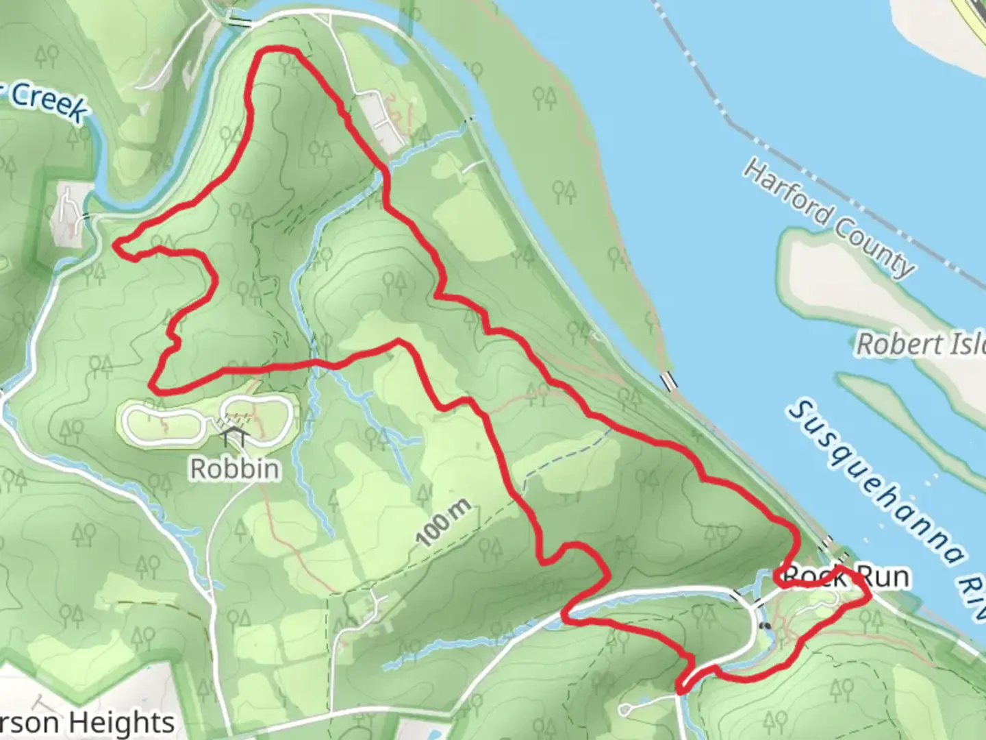 An image depicting the trail Susquehanna Ridge-Mason-Dixon, Deer Creek and Historic Loop Trail and its surrounding area.