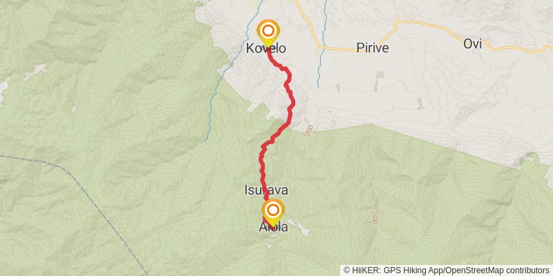 Kokoda Track stage 2 Map