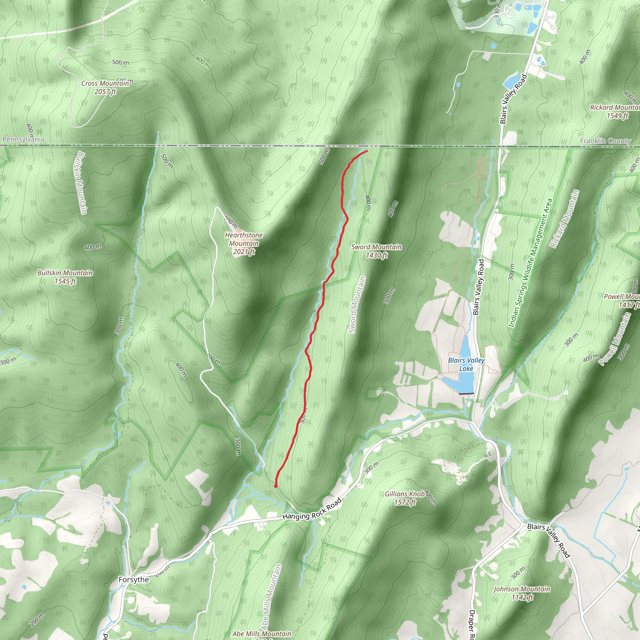 Lanes Run Walk mobile static map