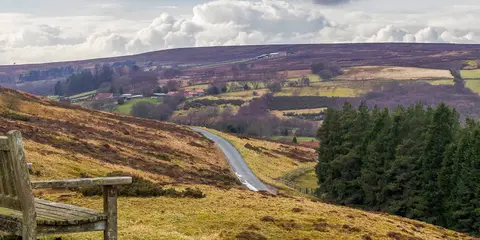 An image depicting the trail Esk Valley Walk and its surrounding area.