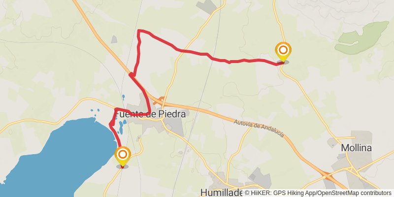 Gran Senda De Malaga stage 18 Map