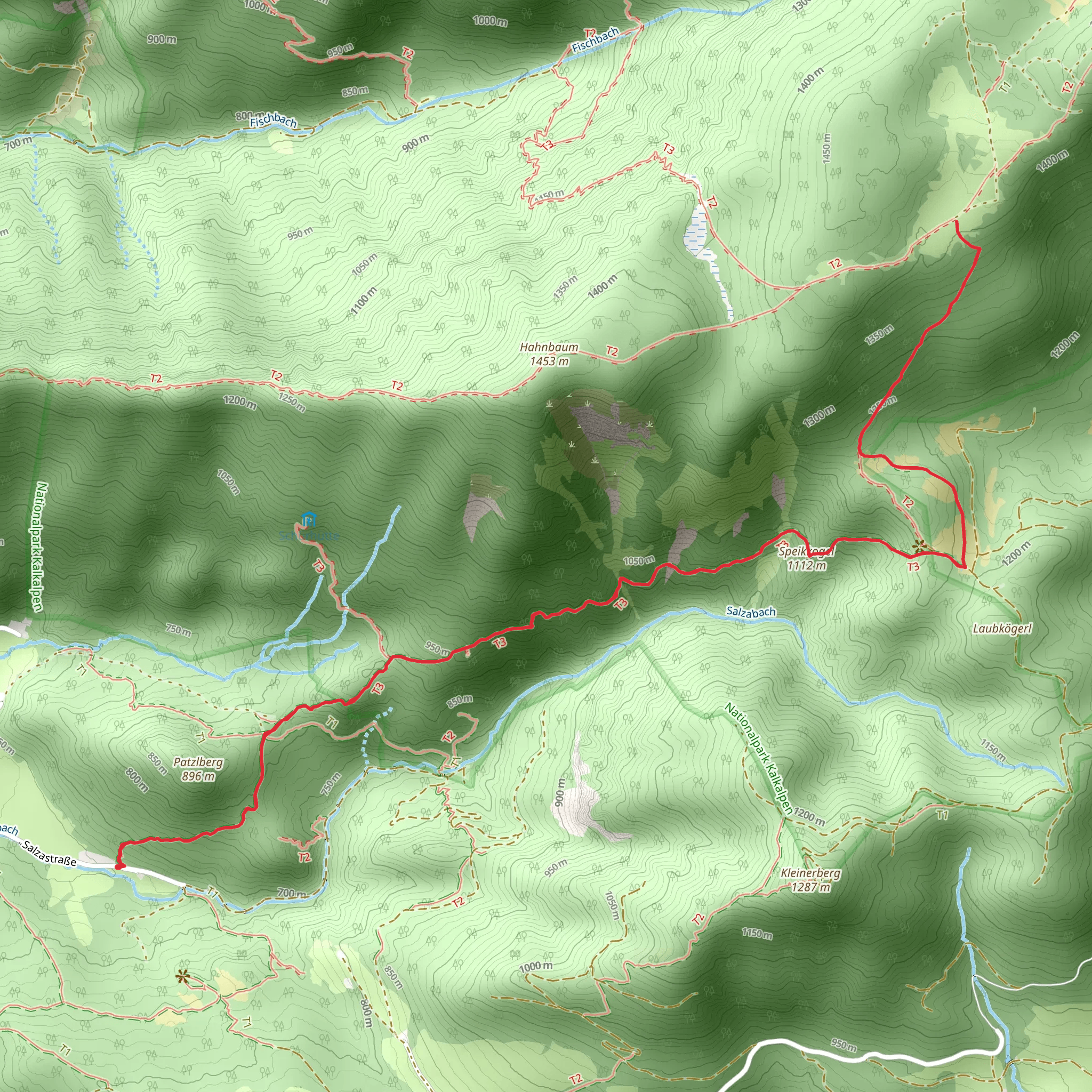 Wildererweg Pyhrn-Priel - History mobile static map