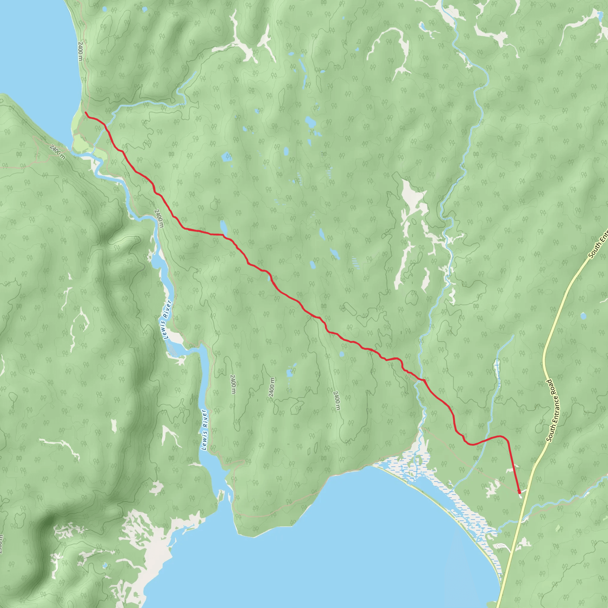 Dogshead Trail mobile static map