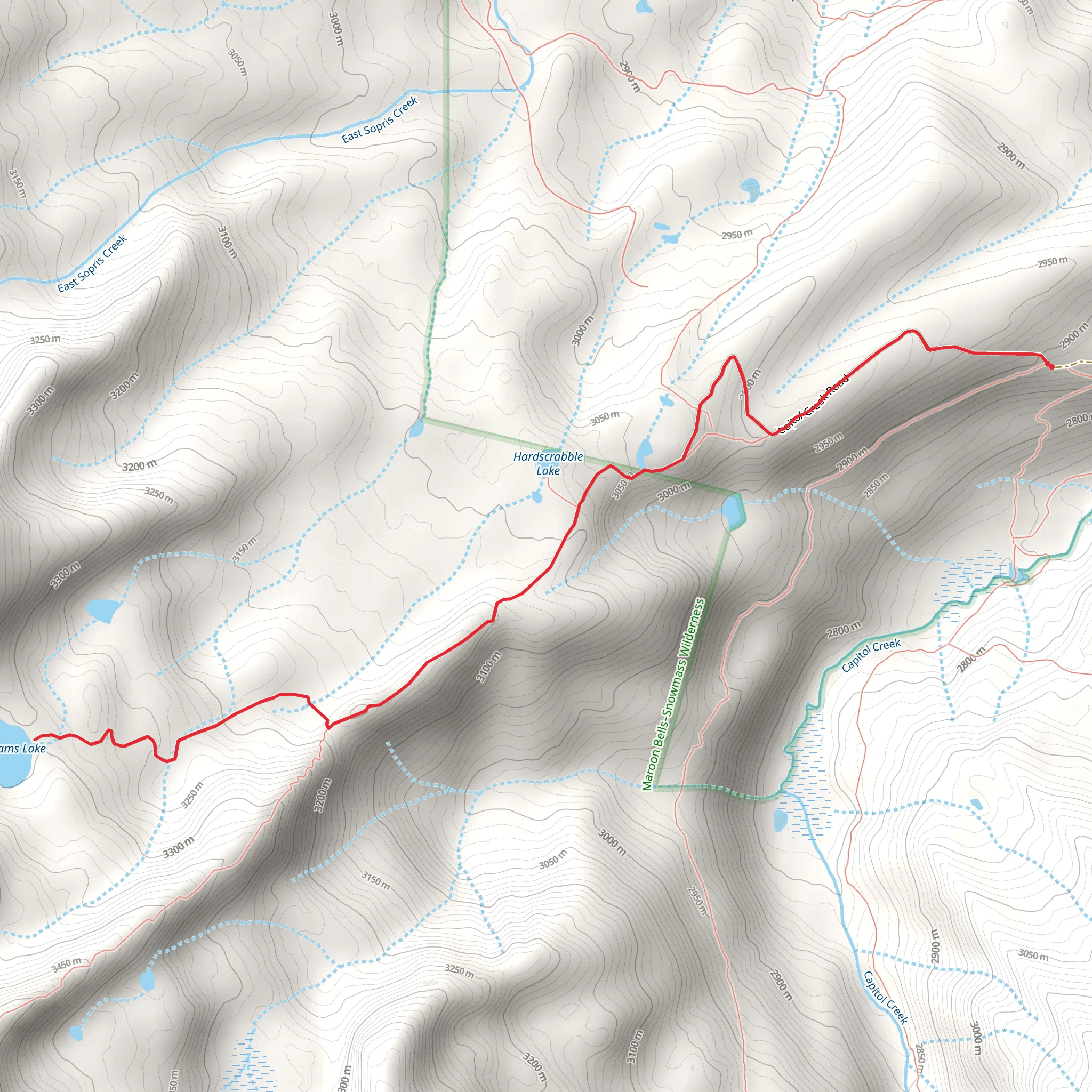Williams Lake mobile static map