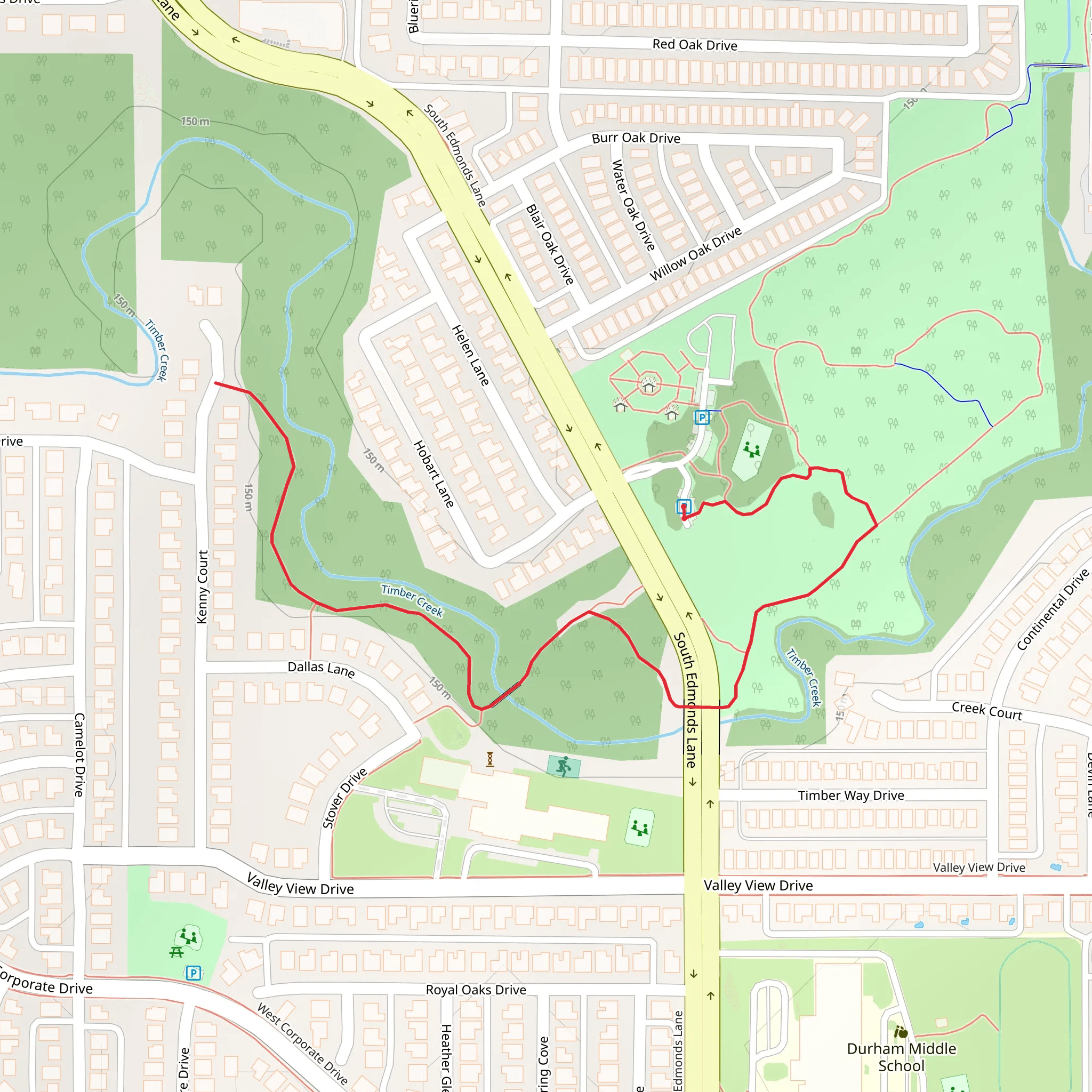 Timber Creek mobile static map