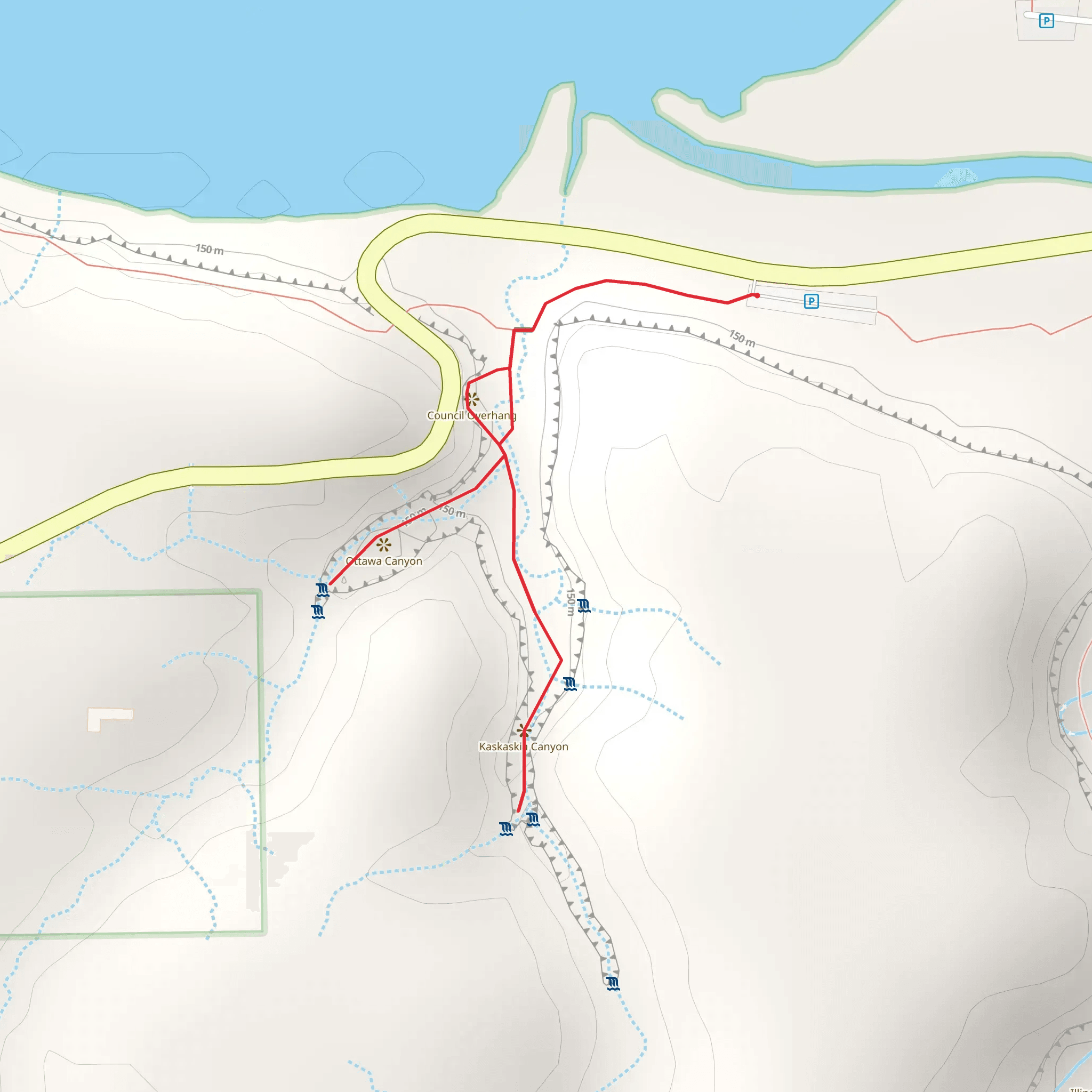 Ottawa Canyon mobile static map