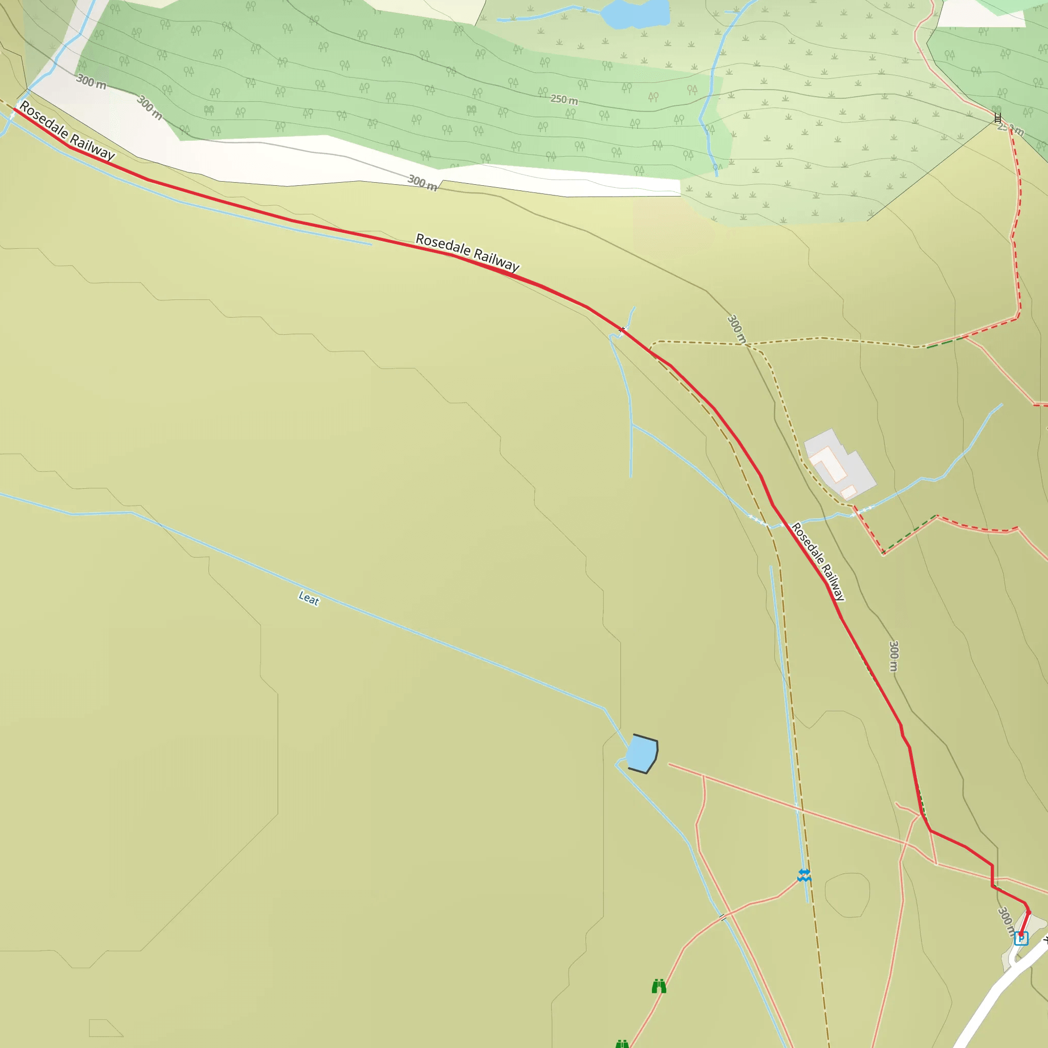 Rosedale Mineral Railway Walk mobile static map