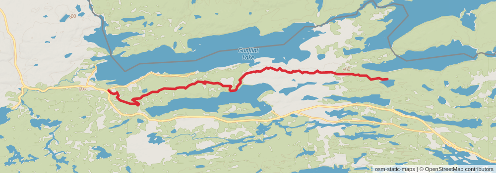 American Perimeter Trail - North Country Primary stage 170 Map
