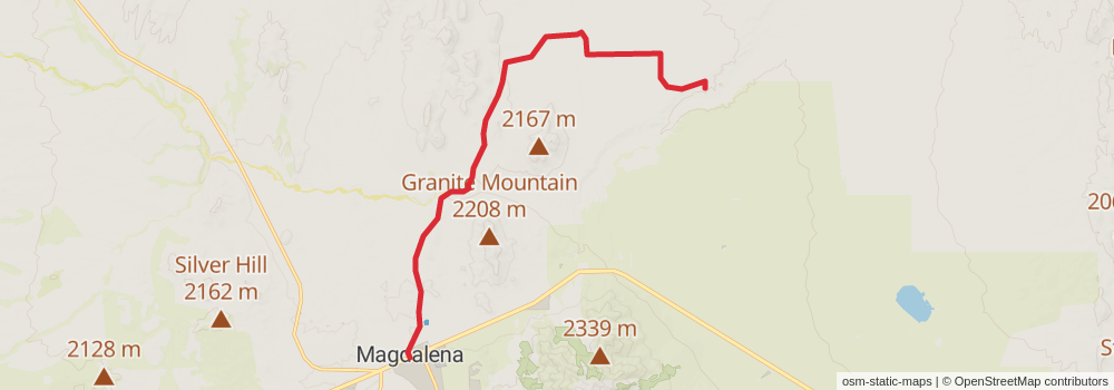Grand Enchantment Trail stage 55 Map
