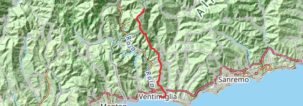 Grande Traversata delle Alpi stage 65 Map
