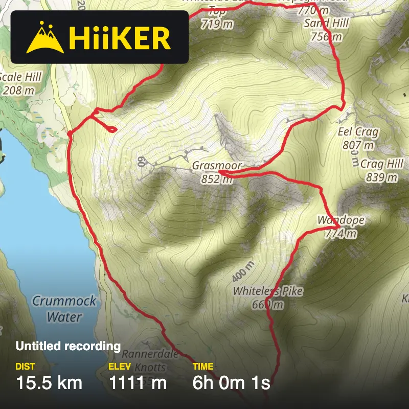 A map preview of the recording Untitled recording.