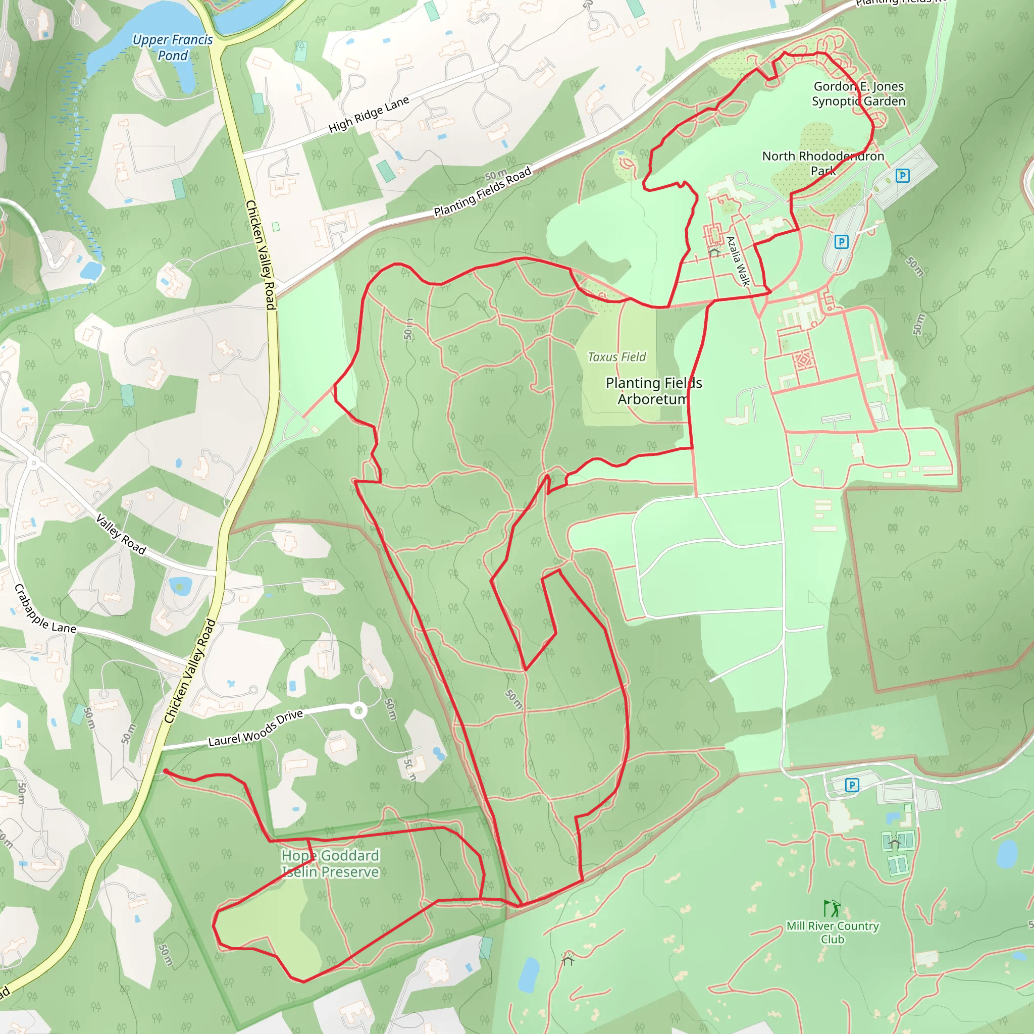 Chicken Valley Road Loop mobile static map