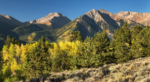 An image depicting the trail Texas Creek via Collegiate West Trail and its surrounding area.