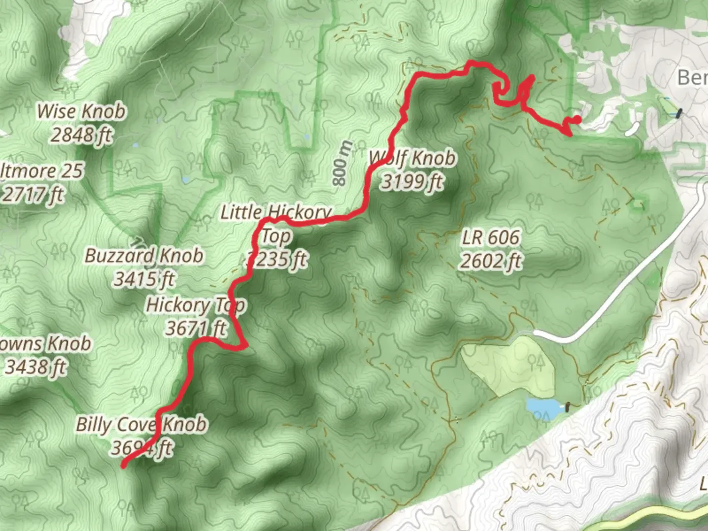 An image depicting the trail Northern Boundary Trail and its surrounding area.