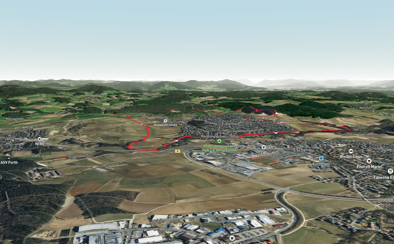 Hormesweiher via Rundweg um Eckenhaid