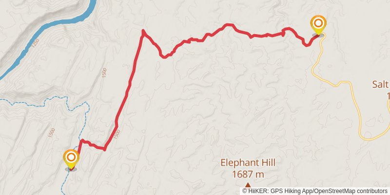 Hayduke Trail stage 8 Map