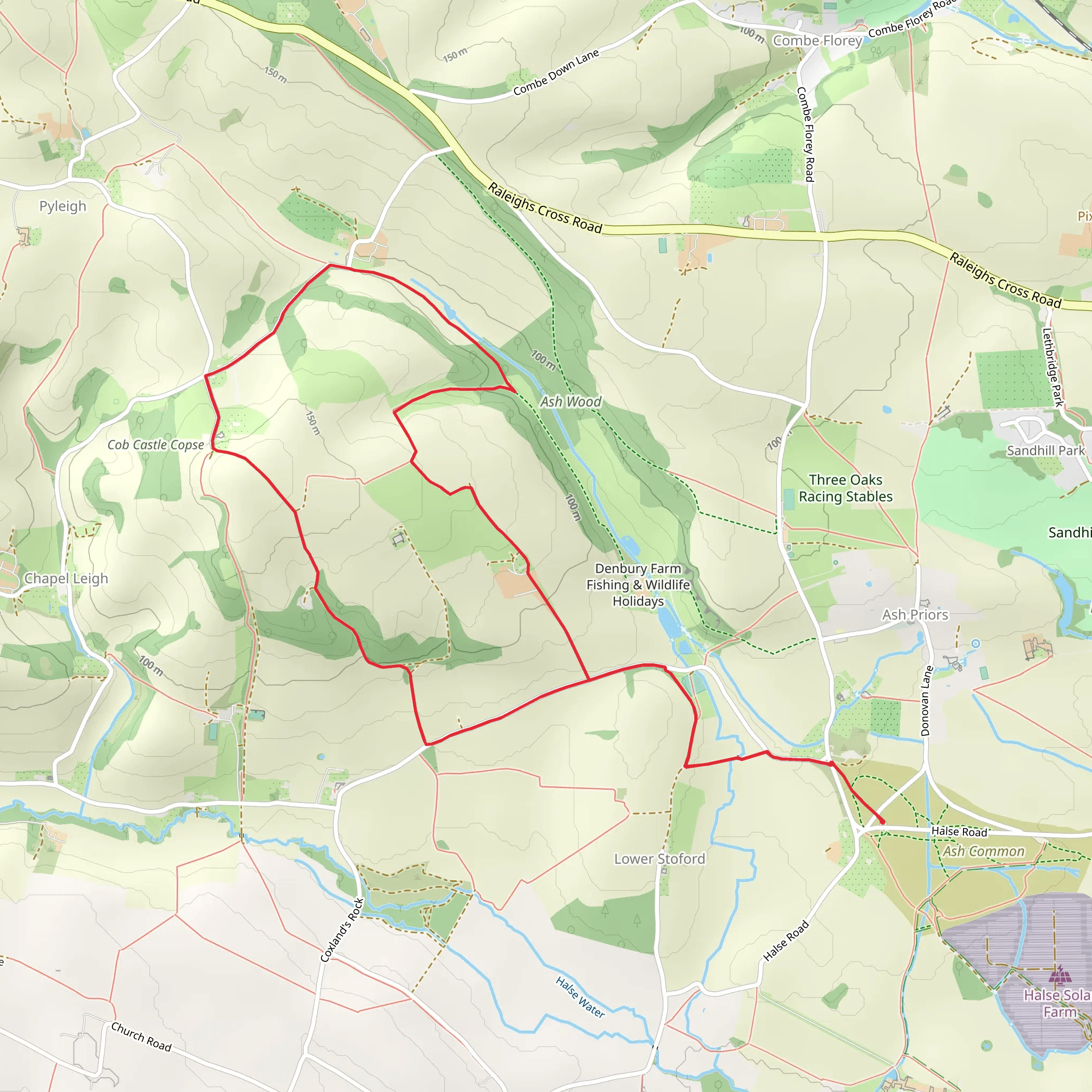 Denbury Wood Loop mobile static map