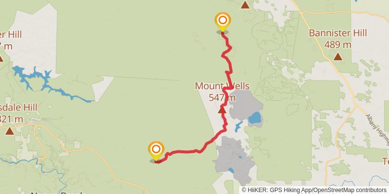 Bibbulmun Track stage 9 Map