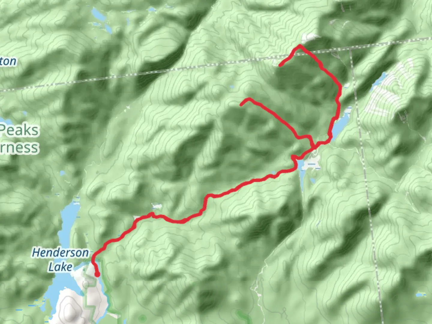 An image depicting the trail Mount Marshal, Iroquois Peak and Lake Colden via Calamity Brook Trail and its surrounding area.