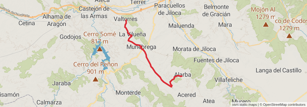 GR 160 Camino del Cid stage 4 Map