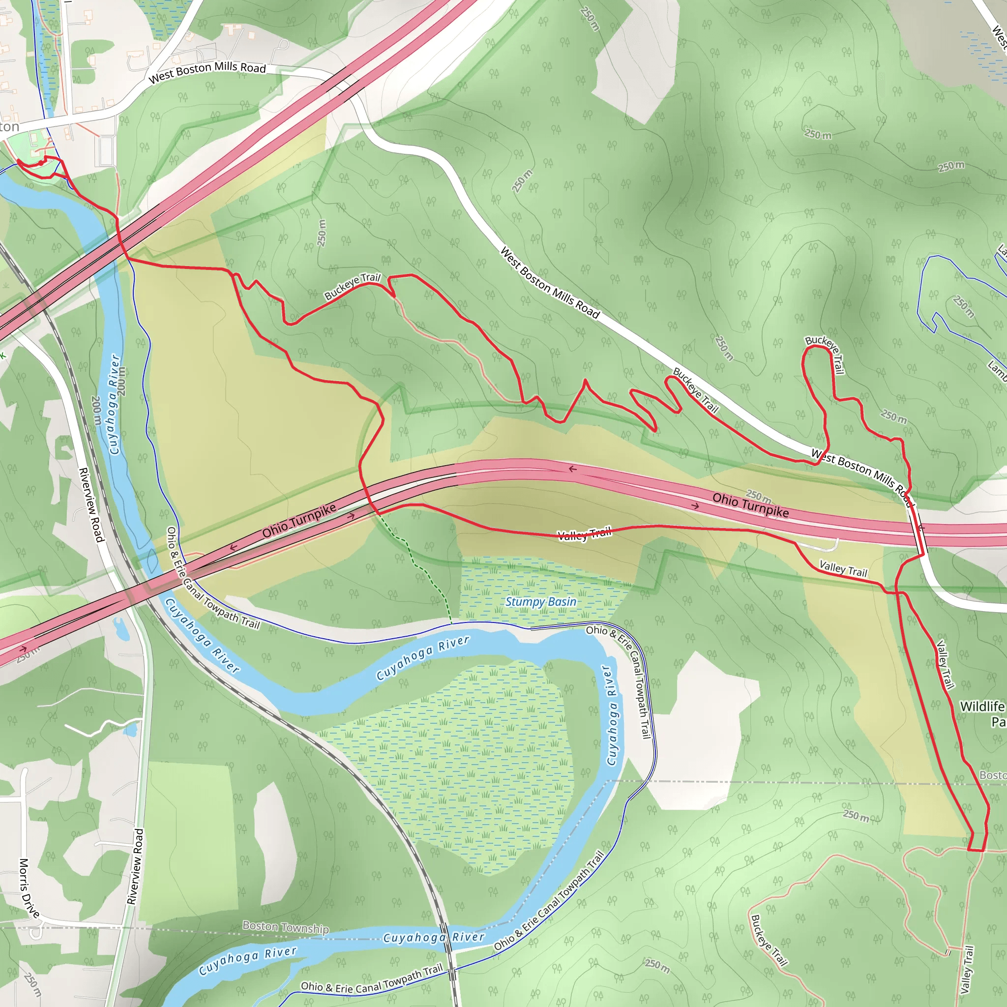 Buckeye Trail Loop mobile static map